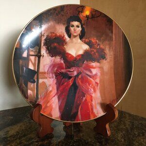 W. S. George Gone With the Wind Plate "Scarlett's Resolve" - Boxed and Numbered